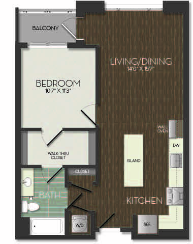Apartment 313 floorplan